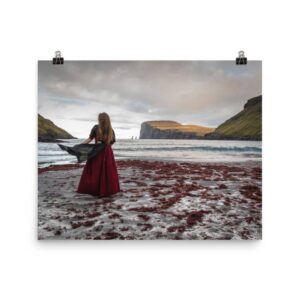 Postkort - Genta á sandinum, stór